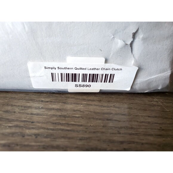 Simply Southern Mint Green Shoulder Bag Purse Gold Chain Quilted Pattern NWT - Picture 16 of 16